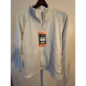 Women’s Kirkland Cream/Beige Fleece Sweatshirt Jacket Size XXL